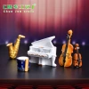 Micro-landscape resin ornaments, simulating Musical Instruments such as pianos and guitars, creative miniature desktop ornaments details Picture